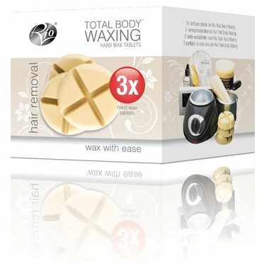 RIO Hard Wax / Zestaw akcesoriów do CWAX / 3 tabletki woskowe