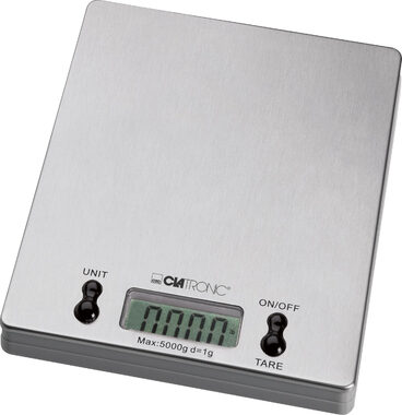 Clatronic KW 3367 srebrna / Waga kuchenna / do 5 kg