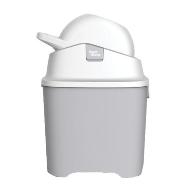 Kosz na pieluchy DiaperChamp ONE Silver / Wymiary: 52 x 25 x 36 cm