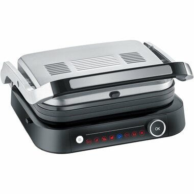 Severin KG 2395 srebrny / Grill elektryczny / 2000W / powierzchnia grillowa 31,3 x 24,5 cm