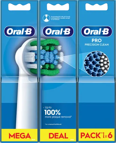 Oral-B EB20-6 Precision Clean / Głowica wymienna / 6 szt 