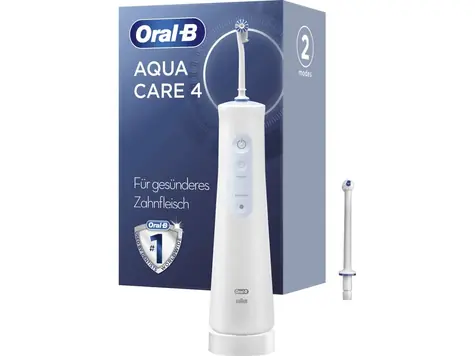 Oral-B AquaCare 4 / Prysznic do jamy ustnej / 2 tryby czyszczenia / 3 poziomy ciśnienia wody