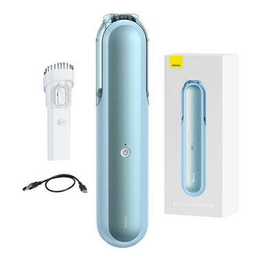 Baseus VCAQ010003 Odkurzacz samochodowy akumulatorowy A1 niebieski / 30W / 4000 Pa / 2000 mAh 