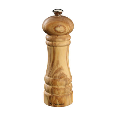 Bez pudełka - Zassenhaus 23367 Berlinski młynek do pieprzu / 18 cm / drewno oliwne / bez opakowania