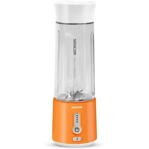 Sencor SBL 133OR pomarańczowy / Przenośny blender do smoothie / 150 W / Zintegrowany akumulator / 500 ml