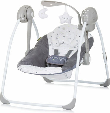 CHIPOLINO Łóżeczko dziecięce Moonlight Ash Grey / od 0 do 6 miesięcy / do 9 kg