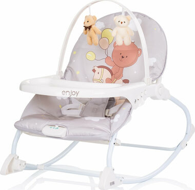 CHIPOLINO Fotel bujany dziecięcy Enjoy - miś / od 0 - 6 miesięcy / do 9 kg