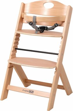 Drewniane krzesło do jadalni FreeON Chef Natur / od 6 lat / do 20 kg