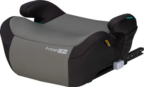 Fotelik podwyższający FreeON Taurus Fix i-Size 125-150 cm czarno-szary