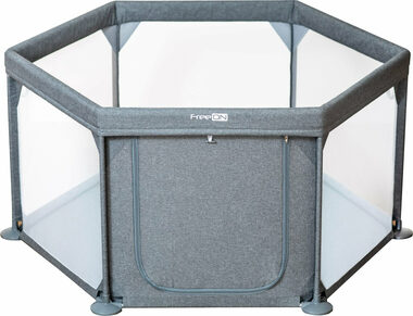 Kojec FreeON Hexagon melanż szary / 0,5 - 2 lata / do 15 kg