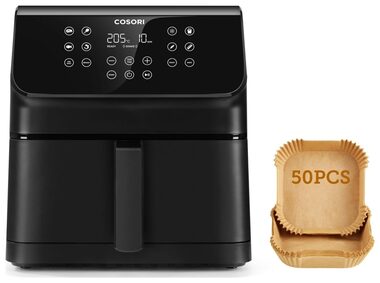 Cosori Premium II Chef edycja czarna / Frytkownica na gorące powietrze / 1700 W / 6,2L