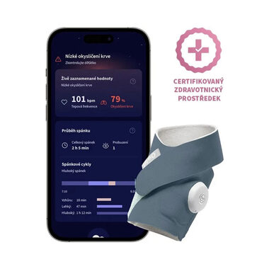 Skarpetka Owlet Dream Bedtime Blue / Inteligentna skarpetka / Monitor zdrowia dla dziecka 