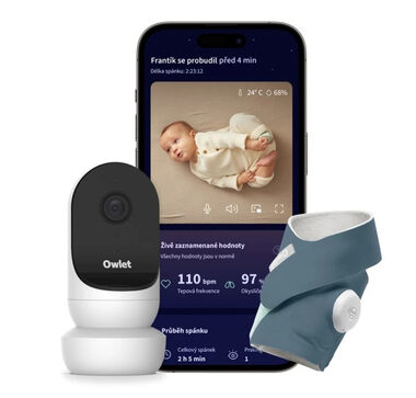 Skarpetka Owlet Dream + zestaw Cam2 Bedtime Blue / skarpetka Smart + aparat