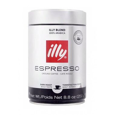 Illy Espresso INTENSO 250 g / Kawa mielona / 100% Arabica / Puszka 