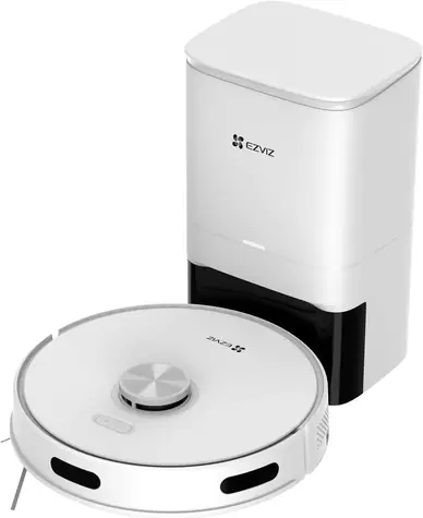 Ezviz RC3 PLUS biały / Odkurzacz automatyczny + podstawa / pojemnik na odpady 550ml + 4L / 2600mAh / 2700 Pa / kontroler