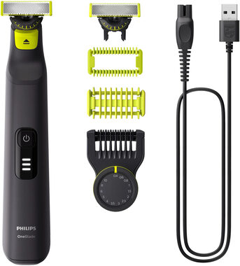 Philips OneBlade Pro 360 QP6542/15 / hybrydowy trymer i golarka / do twarzy / 60 min pracy