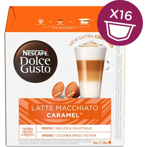 NESCAFÉ Dolce Gusto Latte Macchiato Karmel 16 szt. / Kawa w kapsułce 