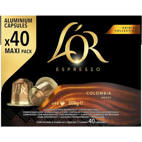 L'OR Espresso Columbis Nespresso 40 szt. / Kawa w kapsułkach 