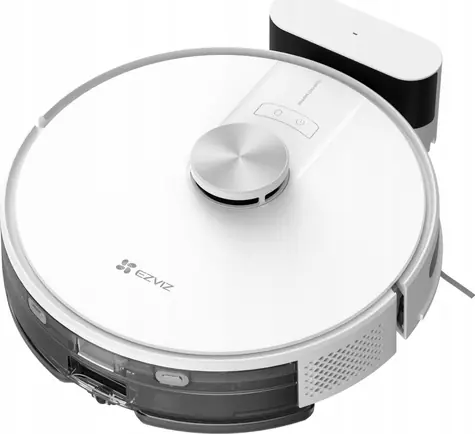 Ezviz RE4 biały / Odkurzacz automatyczny + mop / 4000 Pa / 4930mAh / HEPA / WiFi / 0,35 L