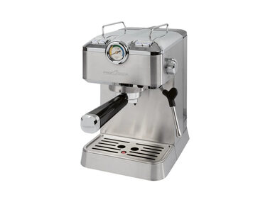 ProfiCook ES-KA 1267 espresso 2w1 / ekspres do kawy dźwigniowy / 1100 W / 1,5 l / 20 bar / dysza spieniająca 