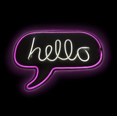 Lampa NEON LED 2Kids Toys hello