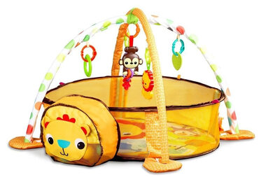 ECOTOYS Kocyk do zabawy z kojcem Lew / od urodzenia