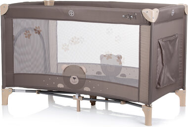 CHIPOLINO Łóżeczko turystyczne Capri Bear Beige