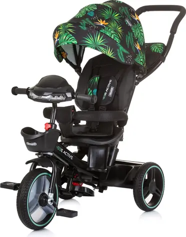 CHIPOLINO Trójkołowy z daszkiem Be Active 2w1 Jungle