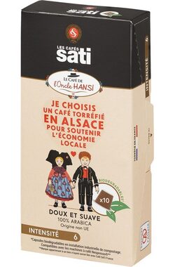 Les Cafés Sati Hansi Nespresso 10 szt. / Kawa w kapsułkach 