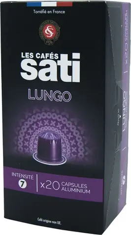 Les Cafés Sati Lungo Nespresso 20 szt. / Kawa w kapsułkach  