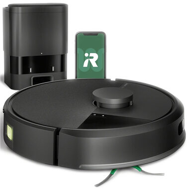iRobot Roomba Combo 105 + stacja dokująca AutoEmpty czarny / Robot odkurzający / WiFi / odkurzanie i mopowanie / 4460 mAh