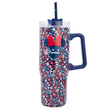 STOR Minnie Kubek termiczny ze stali nierdzewnej ze słomką 940ml
