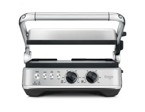 Sage the BBQ & Press Grill SGR700BSS srebrny / elektryczny grill kontaktowy / 1800W / 3 programy / 100°C - 230°C 