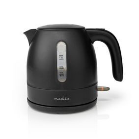 Nedis KAWK300EBK czarny / Czajnik elektryczny / 2200 W / 1,0 l / Plastik 