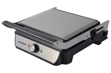 Blaupunkt GRS701 srebrny / grill elektryczny / 2000W / regulowana temperatura / powierzchnia 23x34 cm / odpływ oleju