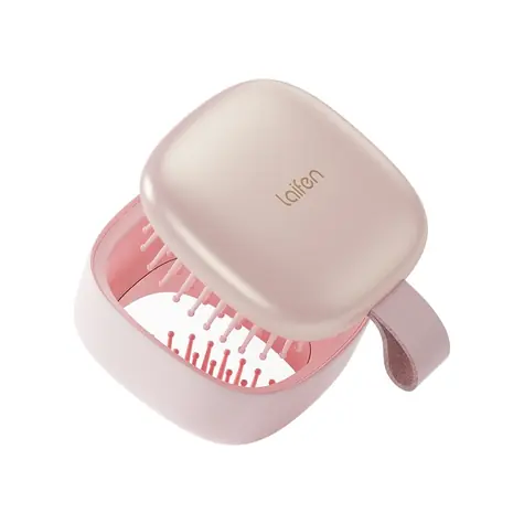 Laifen Air Hairbrush z lustrem w kolorze różowym