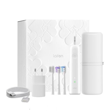 Laifen Wave LFTB01-P offline biała / Szczoteczka elektryczna / oscylacyjna / 66 000 pulsacji/min. / 2 tryby / 3 głowice