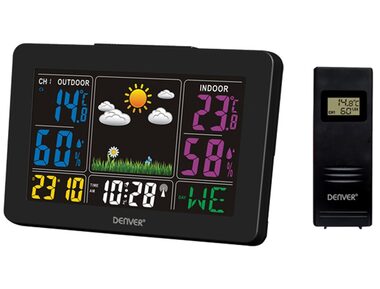 Denver WS-540 czarny / stacja pogodowa / pomiar temperatury i wilgotności