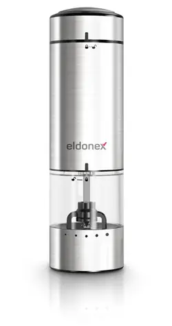Eldonex PepperSpin srebrny / elektryczny młynek do soli i pieprzu