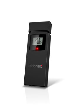 Czujnik Eldonex WeatherCheck czarny / zewnętrzny bezprzewodowy czujnik / pomiar temperatury i wilgotności 