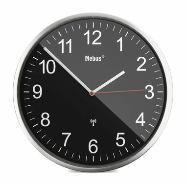Rozpakowany - Mebus 19578 - Zegar ścienny sterowany radiem / 30 cm / 1x AA / rozpakowany
