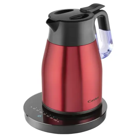 Catler KE 8120 czerwony / Czajnik termiczny do szybkiego gotowania z kontrolą temperatury / 1800 W / 1,5 l