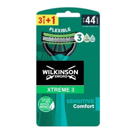 Wilkinson Xtreme3 Sensitive Comfort maszynki jednorazowe dla mężczyzn 3+1 szt.