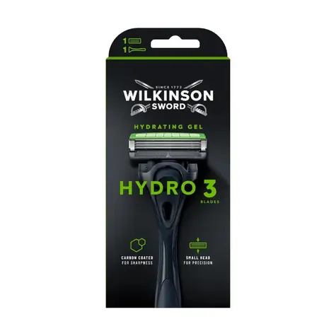 Maszynka do golenia Wilkinson Hydro 3 Black Edition + 1 zapasowa głowica