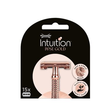 Wilkinson Intuition Double Edge Rose Blades zapasowe ostrza do maszynki do golenia dla kobiet 15 szt.