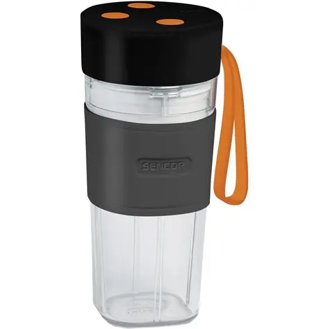 Sencor SBL 151BK czarny / Przenośny blender do koktajli fitness / 50 W / 330 ml