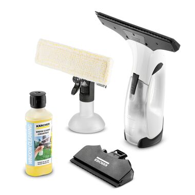 Kärcher WV 2 PLUS N D500 / Bezprzewodowy odkurzacz do okien / Li- ION / Szerokość robocza 28 cm / Zbiornik 100 ml / do 35 minut