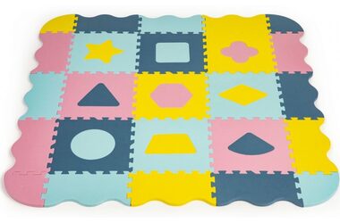 ECOTOYS Puzzle piankowe Kształty pastelowe SX z krawędziami / od 3 lat 