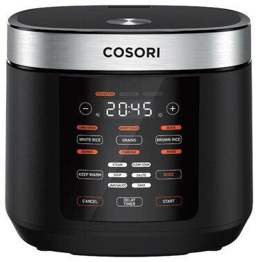 Zupełnie nowy - Cosori Multicooker CMC czarny / Urządzenie do gotowania ryżu i garnek wielofunkcyjny / 970 W / 5 l / zupełnie nowy