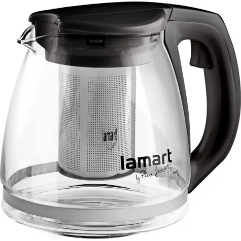 Czajnik Lamart Verre 1,1l czarny / szklany